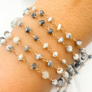 Dendrite Rose Gold Plated Wire Chain